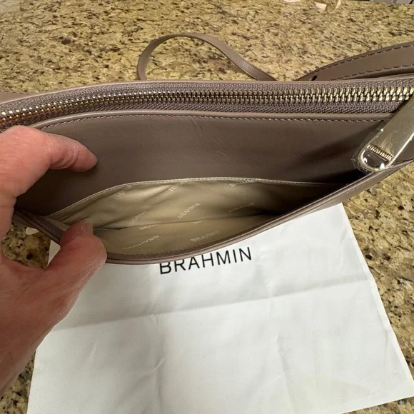 BRAHMIN SHAYNA-SILVER LINING SHETLAND CROSSBODY BAG - Picture 4 of 11